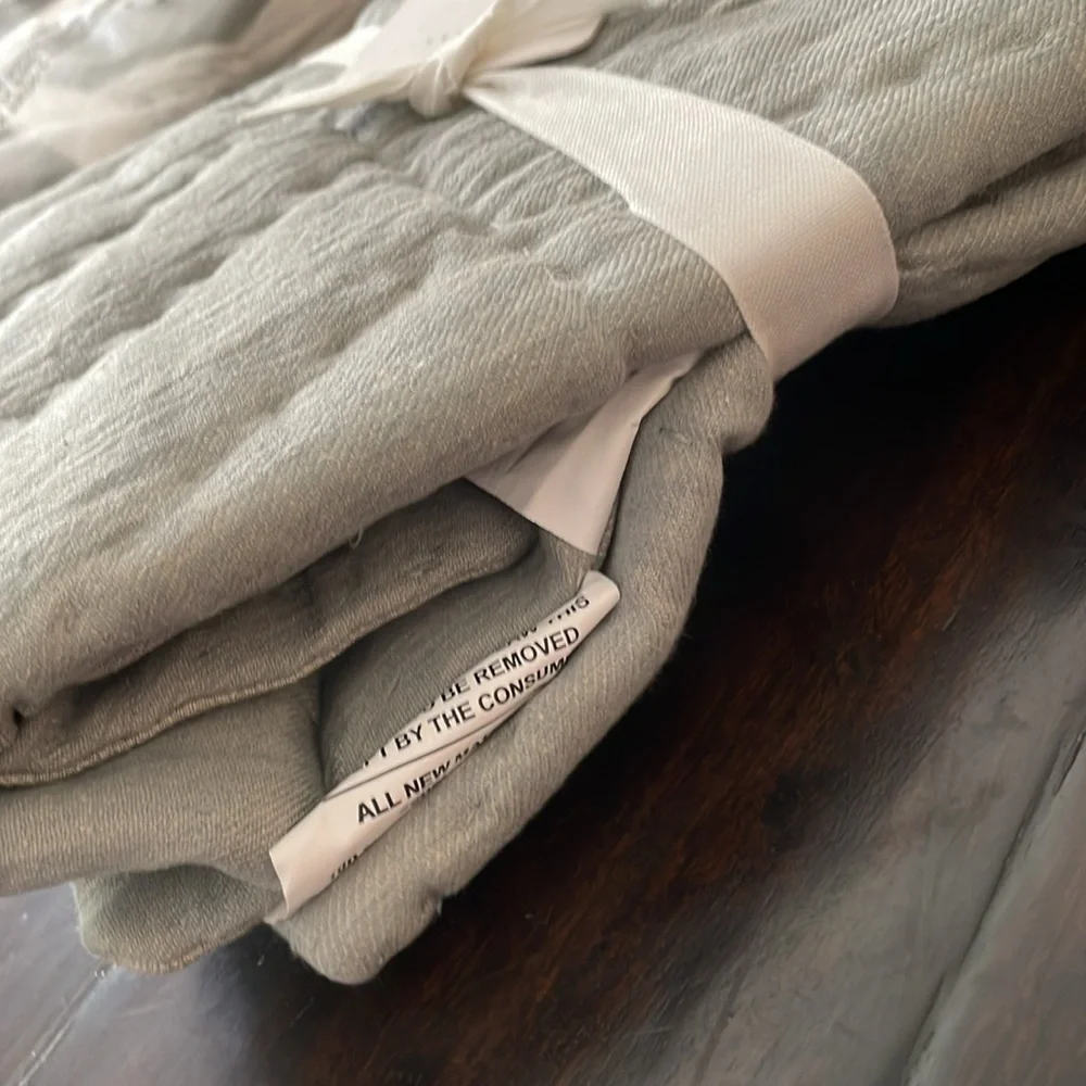 Pottery Barn Euro Willow Sham/Cotton Linen Reversible, NWOT